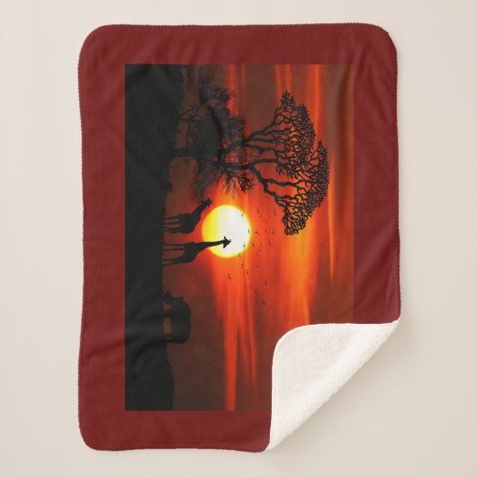 Wild Afrika Baby Deken Klein (Voorkant)