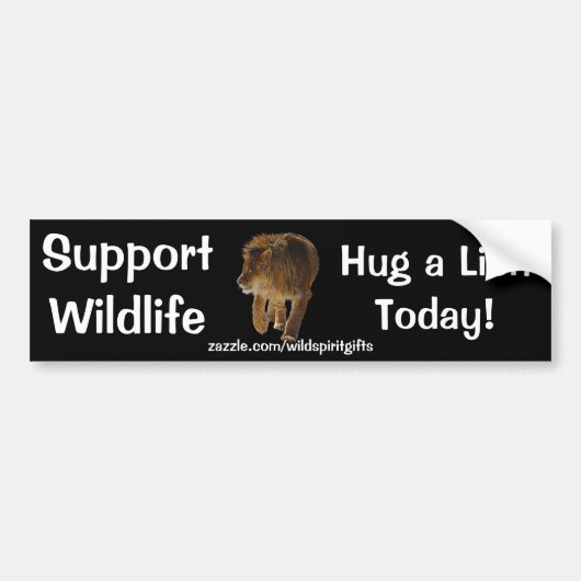 Wild Afrika Dierenliefhebbers Big Five Bumpersticker (Voorkant)