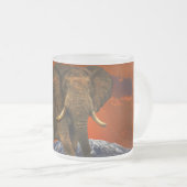 Wild Afrika Dierenliefhebbers Big Five Matglas Koffiemok (Voorkant rechts)