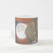 Wild Afrika Dierenliefhebbers Big Five Matglas Koffiemok (Voorkant links)