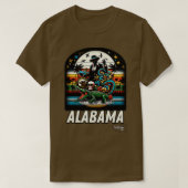 Wild Alabama Retro Wilderness Wonder American Vint T-shirt (Design voorkant)