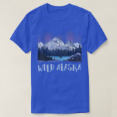 Wild Alaska Alaskan Wildlife Aurora Borealis The P T-shirt (Design voorkant)