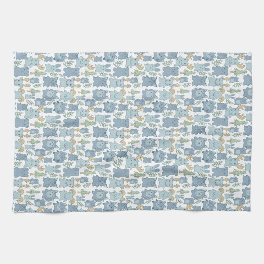 Wild Alaskan Animals Kitchen Towels Theedoek (Horizontaal)