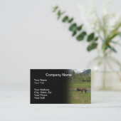 Wild Alaskan Moose Visitekaartje - Black (Staand voorkant)