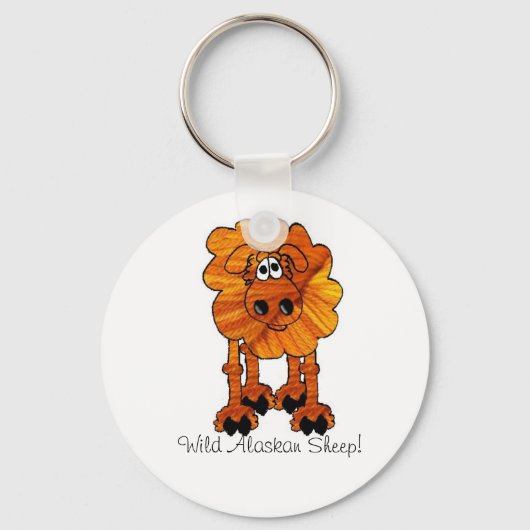 Wild Alaskan Sheep Sleutelhanger (Voorkant)