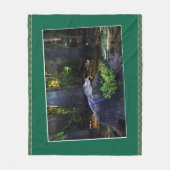 Wild Alligator Fotografie Print Fleece Deken (Voorkant)