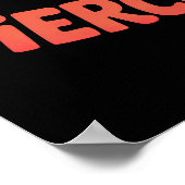 Wild als een Beer, fel als een leeuw Poster (Hoek)