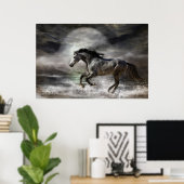 Wild als het Zee Kunst Poster/Druk Poster (Thuiskantoor)