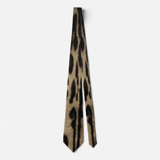Wild Amber Fur Markering Camo Print Stropdas (Voorkant)