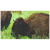 Wild American Bison Abstract impressionisme Tafelkleed (Voorkant (Horizontaal))