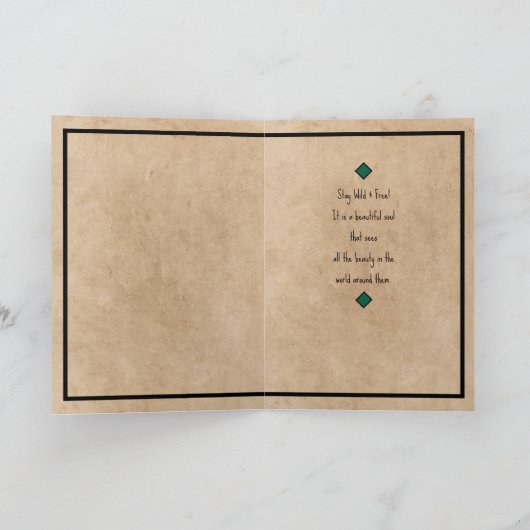 Wild and Free Bobcat Card Kaart (Binnen)