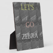 Wild and Free Let's Go!: De reis van een Zebra Fotoplaat (Zijkant)