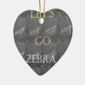 Wild and Free Let's Go!: De reis van een Zebra Keramisch Ornament (Links)