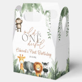 Wild And Onederful Jungle Safari 1st Birthday Bedankdoosjes (Geopend)