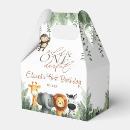 Wild And Onederful Jungle Safari 1st Birthday Bedankdoosjes
