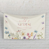 Wild and Seven Wildflower 7th Birthday Party Spandoek