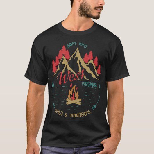 Wild and Wonderful West Virginia T-shirt (Voorkant)
