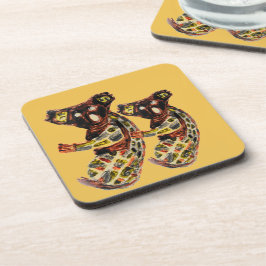 Wild Animal Aboriginal Art Koala Beren Drankjes Onderzetter