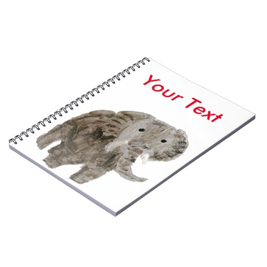 Wild Animal Art, Elephant Custom Notitieboek (Linkerzijde)