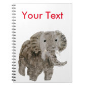 Wild Animal Art, Elephant Custom Notitieboek (Voorkant)