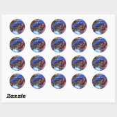 Wild Animal Baby Rescue Ronde Sticker (Vel)