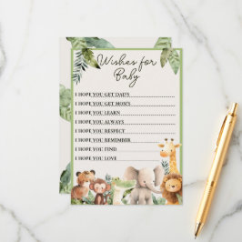 Wild Animal Baby Wishes Game Advieskaart