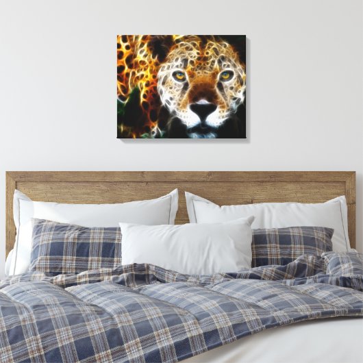 Wild Animal Cheetah Wrapped Canvas (Insitu (Slaapkamer))