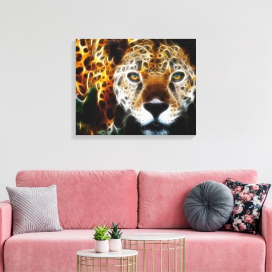Wild Animal Cheetah Wrapped Canvas (Insitu (Woonkamer))