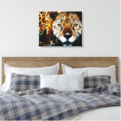 Wild Animal Cheetah Wrapped Canvas Afdruk (Insitu (Slaapkamer))