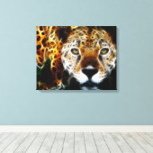 Wild Animal Cheetah Wrapped Canvas Afdruk (Insitu (Houten vloer))