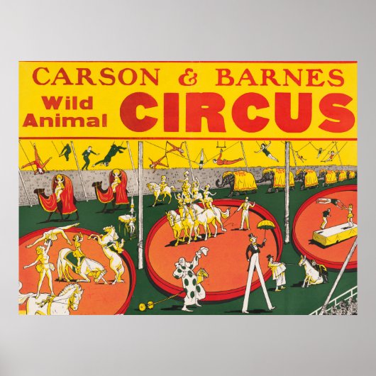  Wild Animal Circus Poster (Voorkant)