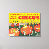 Wild Animal Circus Poster Canvas Afdruk (Voorkant)