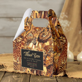 Wild Animal Collage Bachelorette Bedankt ID1149 Bedankdoosjes