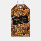 Wild Animal Collage Bachelorette Bedankt ID1149 Cadeaulabel (Voorkant)