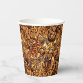 Wild Animal Collage Safari Bachelorette ID1149 Papieren Bekers (Voorkant)