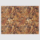 Wild Animal Collage Safari ID1149 Tissuepapier (Voorkant)