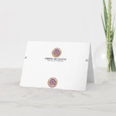 Wild Animal Giraffe Hartelijk dank Bedankkaart (Achterkant)