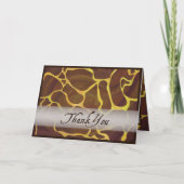 Wild Animal Giraffe Hartelijk dank Bedankkaart (Voorkant)