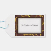 Wild Animal Giraffe Hartelijk dank Cadeaulabel (Achterkant Horizontaal)