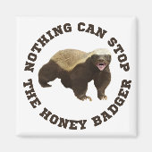 Wild Animal Honey Badger Funny Magnet (Voorkant)