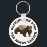Wild Animal Honey Badger Funny Sleutelhanger<br><div class="desc">Wild Animal Honey Badger Funny sleutelhanger. Kies de stijl en de grootte van het optiesmenu.</div>
