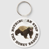 Wild Animal Honey Badger Funny Sleutelhanger (Voorkant)