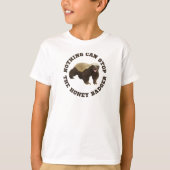 Wild Animal Honey Badger Funny T-Shirt (Voorkant)