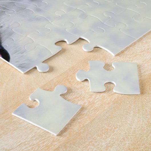 Wild Animal Jigzaag Puzzles, sluit witte tijger af Legpuzzel (Zijkant)