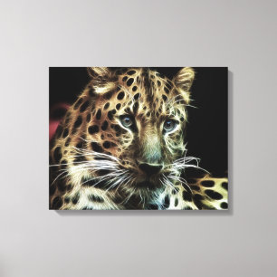 Wild Animal Leopard Wrapped Canvas