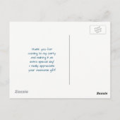 Wild Animal Oerwoud Pattern Party Dank u Briefkaart (Achterkant)