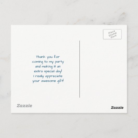 Wild Animal Oerwoud Pattern Party Dank u Briefkaart (Achterkant)