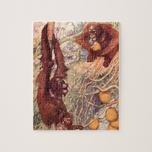 Wild Animal, Orangutans van Louis Sargent Legpuzzel (Verticaal)