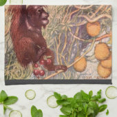  Wild Animal, Orangutans van Louis Sargent Theedoek (Gevouwen)