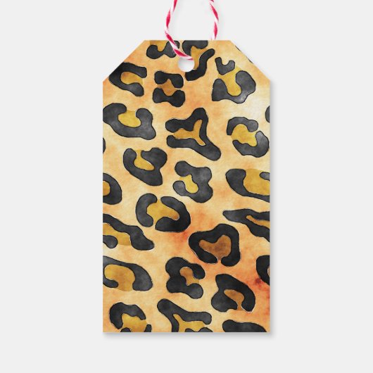 Wild Animal Pattern & Wijn Bachelorette Dank u Cadeaulabel (Achterkant)